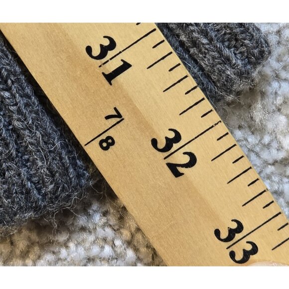Ann Taylor Loft Gray Knit Sweater Alpaca Wool Roll Collar Pockets Pullover Sz XS - Picture 11 of 14